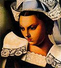 Tamara De Lempicka Famous Paintings - Le Bretonne